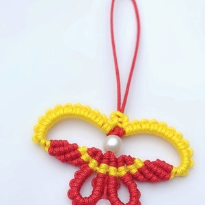 Makramee Schmetterling Tutorial für Anfänger, einfaches Schmetterlingsknoten-Tutorial, DIY-Paracord-Muster