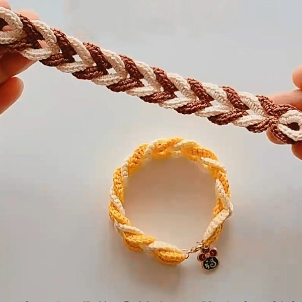 Modèle de bracelet au crochet, modèle de bijoux au crochet, modèle de bijoux DIY, modèle PDF, modèle au crochet pour débutant