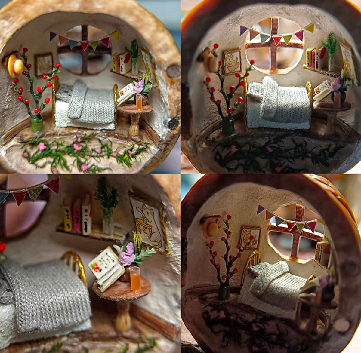 Aazon.co: DIY Iniature Doll House Kit, Ini House Aking Kit With...