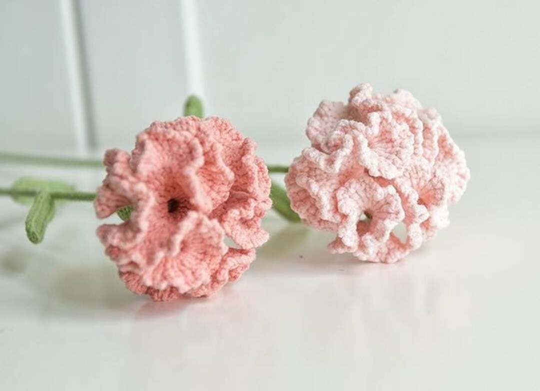 Crochet Flower Pattern,crochet Carnation Pattern,pdf Pattern, With