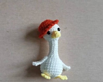 Crochet nerd goose pattern, Crochet pattern, crochet animal pattern, white goose pattern, for beginners,crochet animal tutorial