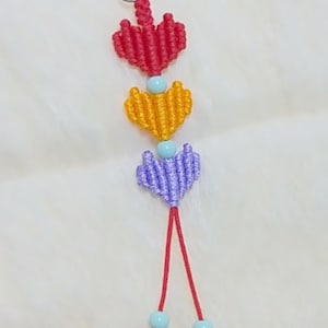 Macrame Heart Keychain Tutorial: Beginner-Friendly DIY Phone Charm