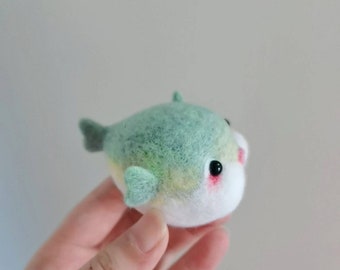 Handcrafted Wool Felt Dolphin - Unique and Adorable Gift