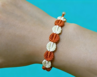 初心者向けマクラメブレスレットの作り方、DIY友情ブレスレット