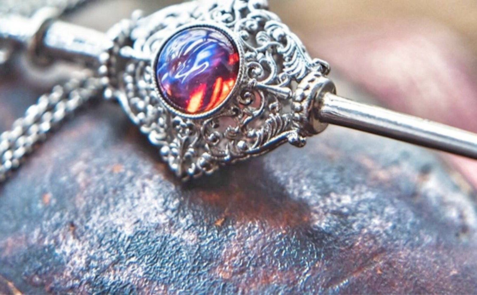 Sterling Silver Necklaceharry Potter Souvenirblood Pact Etsy