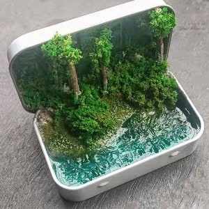 Miniature scenes,mini world,Artificial Miniature Landscape,unique gift,Christmas gift for girls