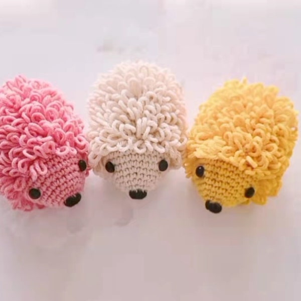 Little hedgehog crochet Pattern, animal crochet pattern, PDF pattern, with detailed picture, for begineer, crochet Tutorials