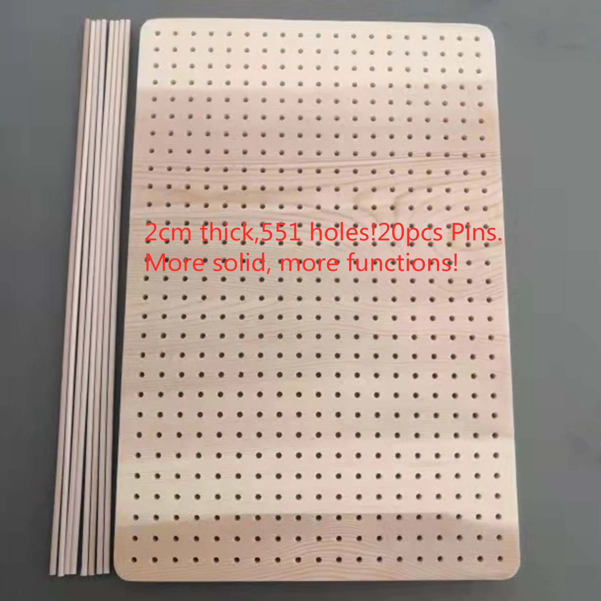 Crochet Blocking Board, with 20pcs Durable Stainless Steel Pins and 5pcs  Big Stainless Steel Needles 9.25x9.25 in Crochet Square Blocking Board  Wooden