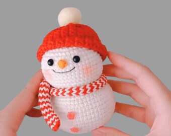 あみぐるみ雪だるまの編み図｜初心者向け冬のDIY（PDFパターン