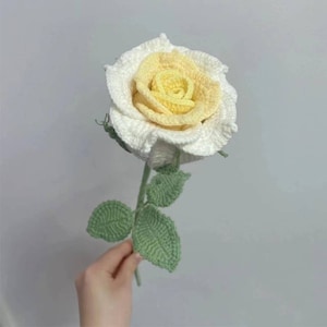 modèle de rose au crochet, modèle de fleur au crochet, modèle PDF, modèle de crochet pour débutant