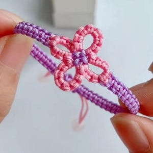 Micro Macrame flower Bracelet: Handmade Friendship Jewelry (PDF Pattern)