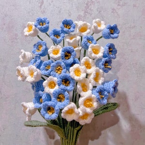 Crochet flower pattern, crochet bouquet pattern, PDF pattern, crochet pattern for beginner, handmade living room decor