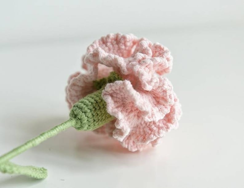 Crochet flower Pattern,crochet carnation pattern,PDF pattern, with detailed picture, for begineer image 2