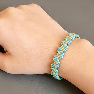 Macrame Friendship Bracelet Pattern: Heart & Fishtail Design (PDF Pattern)