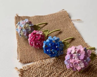 Micro Crochet flower,miniature flower,handmade brooch,Handmade jewelry