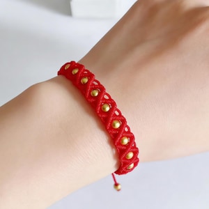 Patroon macramé ruitvormige kralenarmband: beginnersvriendelijke handleiding