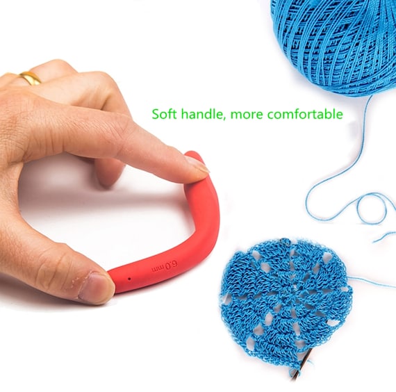 Vodiye 23 Pcs Crochet Hooks, Ergonomic Handle Crochet Hooks Set for Arthritic Hands, Comfortable Smooth Crochet Needles Extra Long Knitting Needles
