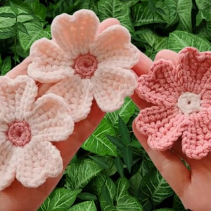 Easy Crochet Flower Pattern，crochet flower pattern, PDF pattern, crochet pattern for beginner