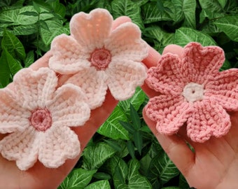 Easy Crochet Flower Pattern，crochet flower pattern, PDF pattern, crochet pattern for beginner