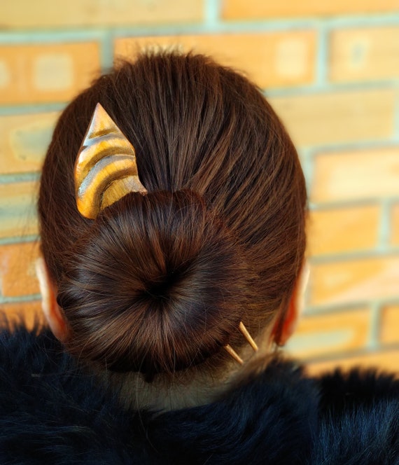 Wooden Hair Fork Stick Hair Clip Barrette Hair Pin Hair Piece Etsy