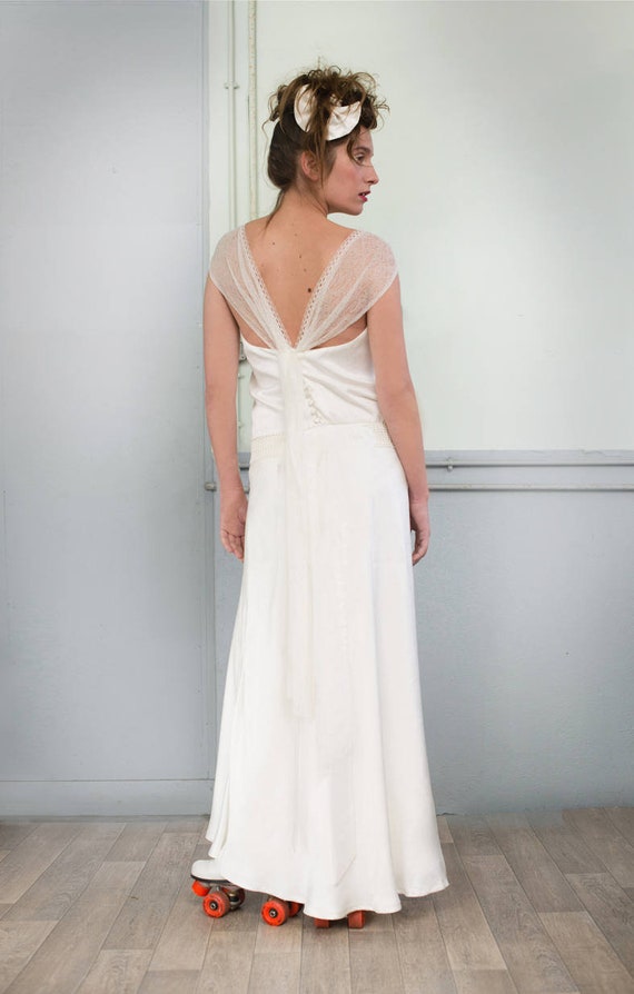 robe mariée taille basse