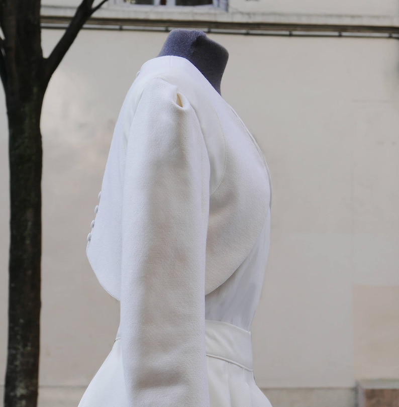 Veste Boléro En Soie Argentée Dsquared2 - Taille S (IT 40), Neuf Sans étiquettes, éclatante