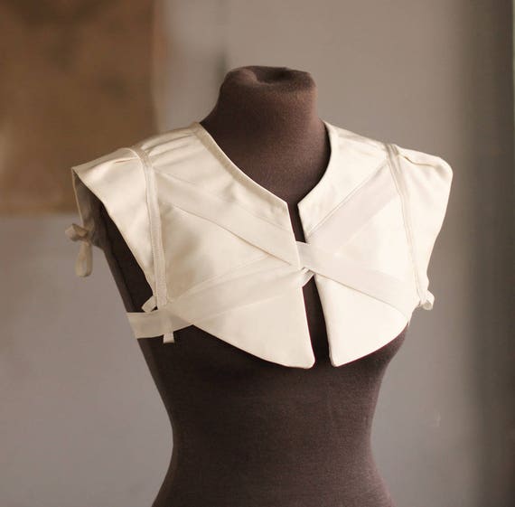 Bridal Jacket Plastron Wedding Mini 