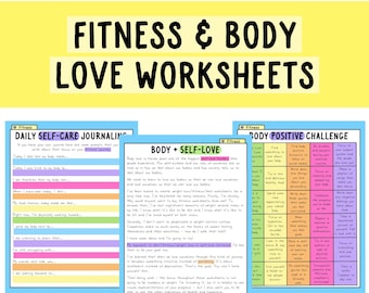 Self-Love Workbook: Fitness Add-On  | Self-Care | Self-Help | Personal Growth | Bullet Journaling