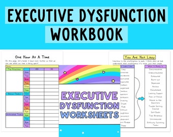 Executive Dysfunction Workbook | Anxiety | ADHD | Organization | Depression