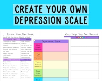 Depression Scale | Depression Tools | Worksheets | Self-Help | Mental Health Scale | Therapy Resources | Mood Scale