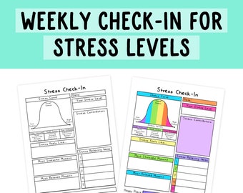 Weekly Stress Level Check-In | Stress Management | Self-Care | Relaxation