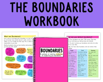 The Boundaries Workbook | Personal Growth | Printable | Self-Help