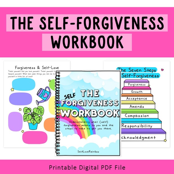 Self-Forgiveness Workbook | Mental Health | Anxiety | Depression