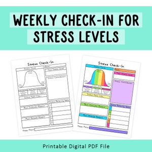 Weekly Stress Level Check-In | Stress Management | Self-Care | Relaxation