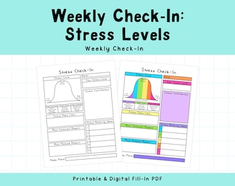 Weekly Stress Level Check-In | Stress Management | Self-Care | Relaxation
