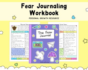 The Fear Journal, Anxiety Workbook, Shadow Work Guide, Digital Mental Health Download