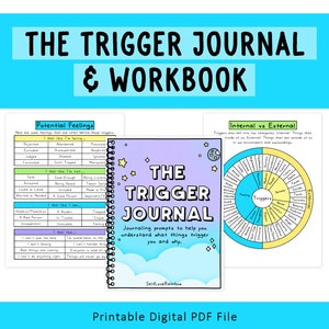 The Trigger Journal | Understanding Your Triggers | Trauma Journaling | PTSD | Thought Processing | Therapy Tools | Trigger Processing