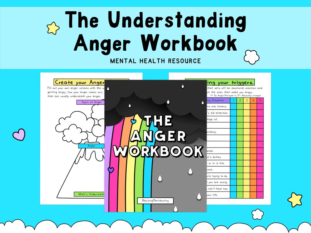 The Anger Workbook | Mental Health Worksheets | Self-help | Anger ...