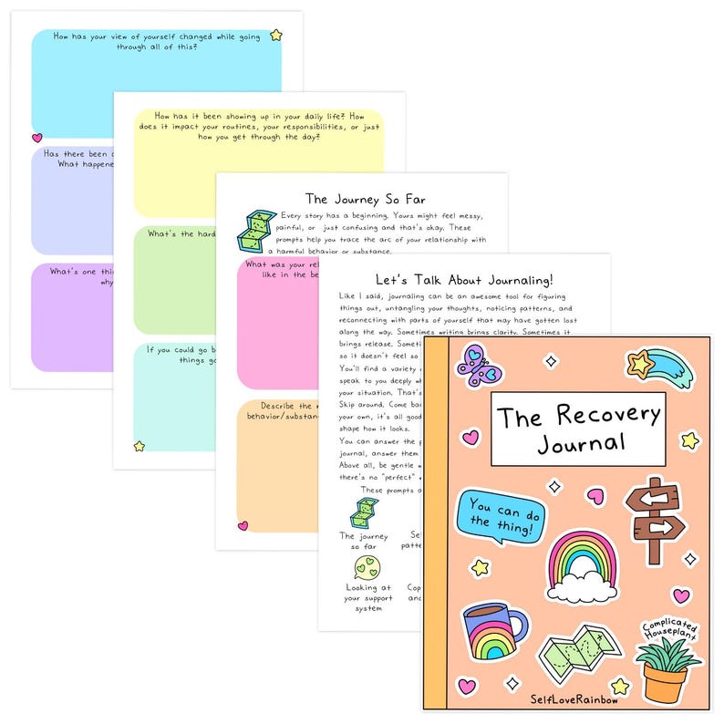 The Recovery Workbook, Journal, & Tracker: Tools for Addiction, Mental ...