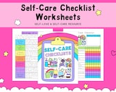 Self-Care Checklists | Selfcare Journal | Tracker | Wellness | Wellbeing | Mindfulness | Mental Health| Digital Printable