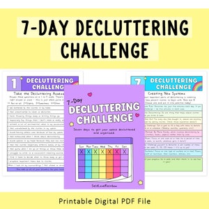 7-Day Decluttering Challenge | Autumn/Spring Cleaning | Home Cleaning Schedule | Declutter Checklist | Cleaning Checklist