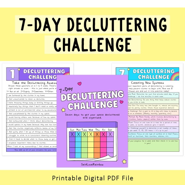 7-Day Decluttering Challenge | Autumn/Spring Cleaning | Home Cleaning Schedule | Declutter Checklist | Cleaning Checklist