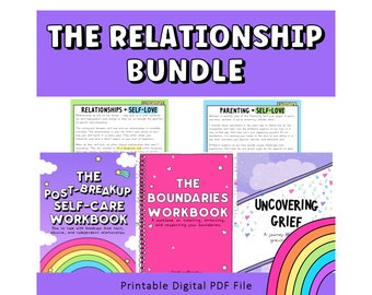 The Relationship Bundle | Anxiety | Depression | Therapy Tools | Counselling Resources | Therapy Worksheet Bundle | Personal Development