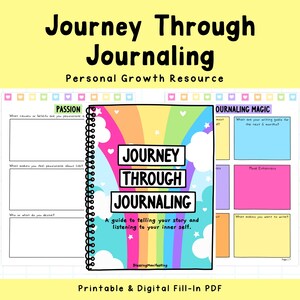 Journey Through Journaling Prompts | 260 Questions (Digital PDF)