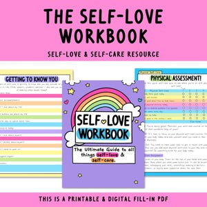 Self-Love Workbook  | Self-Care | Self-Help | Personal Growth | Bullet Journaling