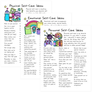 Self-Care Checklists | Selfcare Journal | Tracker | Wellness | Wellbeing | Mindfulness | Mental Health| Digital Printable image 4