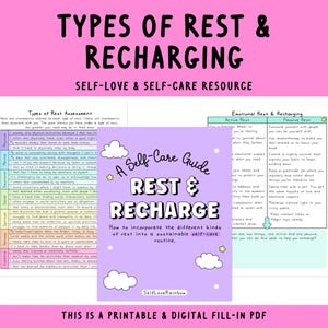 Rest & Recharge Workbook: Self-Care Ideas (Digital Download)