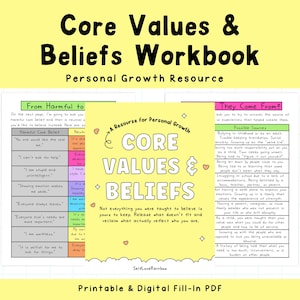 Core Values & Beliefs | Authenticity | Limiting Beliefs | Growth Mindset | Challenge Negative Thoughts | Self-Identity | AA Tools