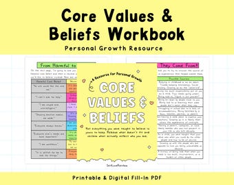 Core Values & Beliefs | Authenticity | Limiting Beliefs | Growth Mindset | Challenge Negative Thoughts | Self-Identity | AA Tools