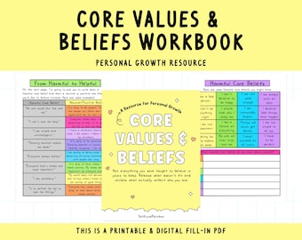 Core Values & Beliefs | Authenticity | Limiting Beliefs | Growth Mindset | Challenge Negative Thoughts | Self-Identity | AA Tools